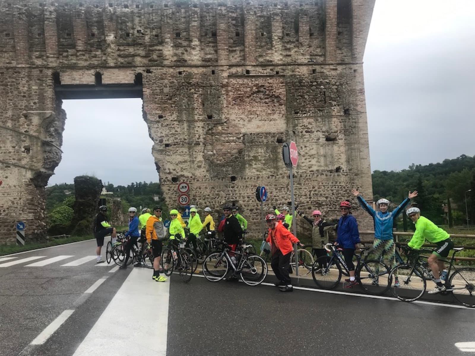The fortified Visconti Bridge, built in 1387