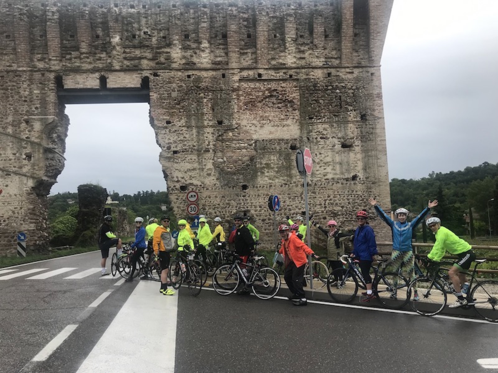 The fortified Visconti Bridge, built in 1387